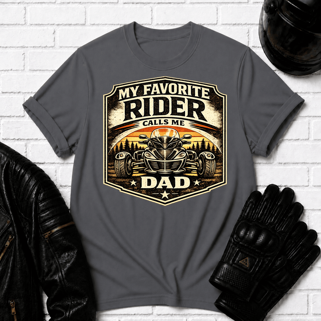 Rider Dad Badge T-Shirt