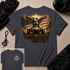 Grunge Eagle Riding Free