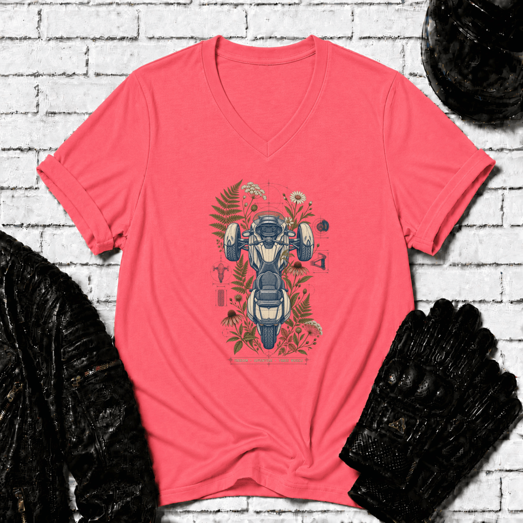 Blueprint Botanical V Neck T-Shirt