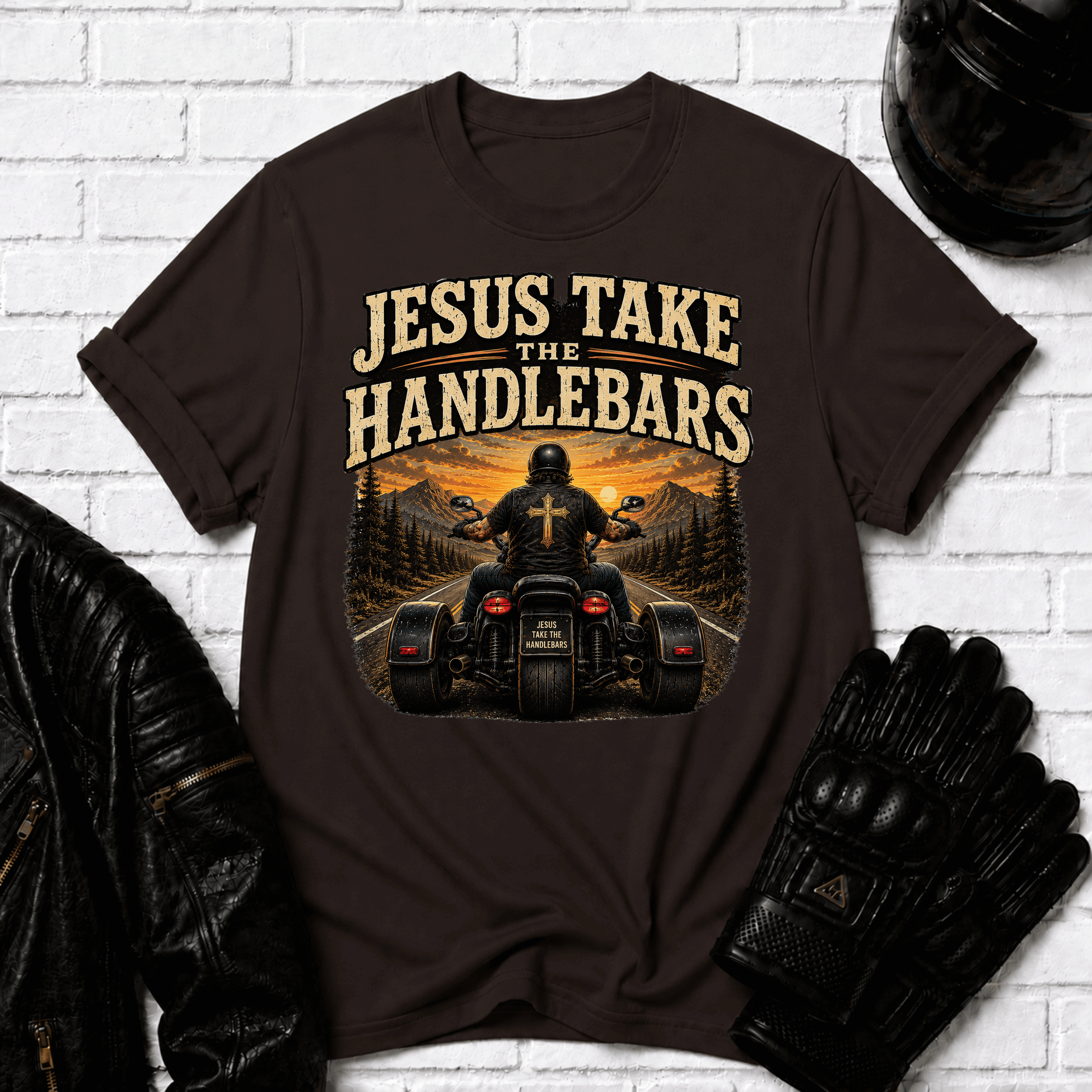 Jesus Take The Handlebars T-Shirt