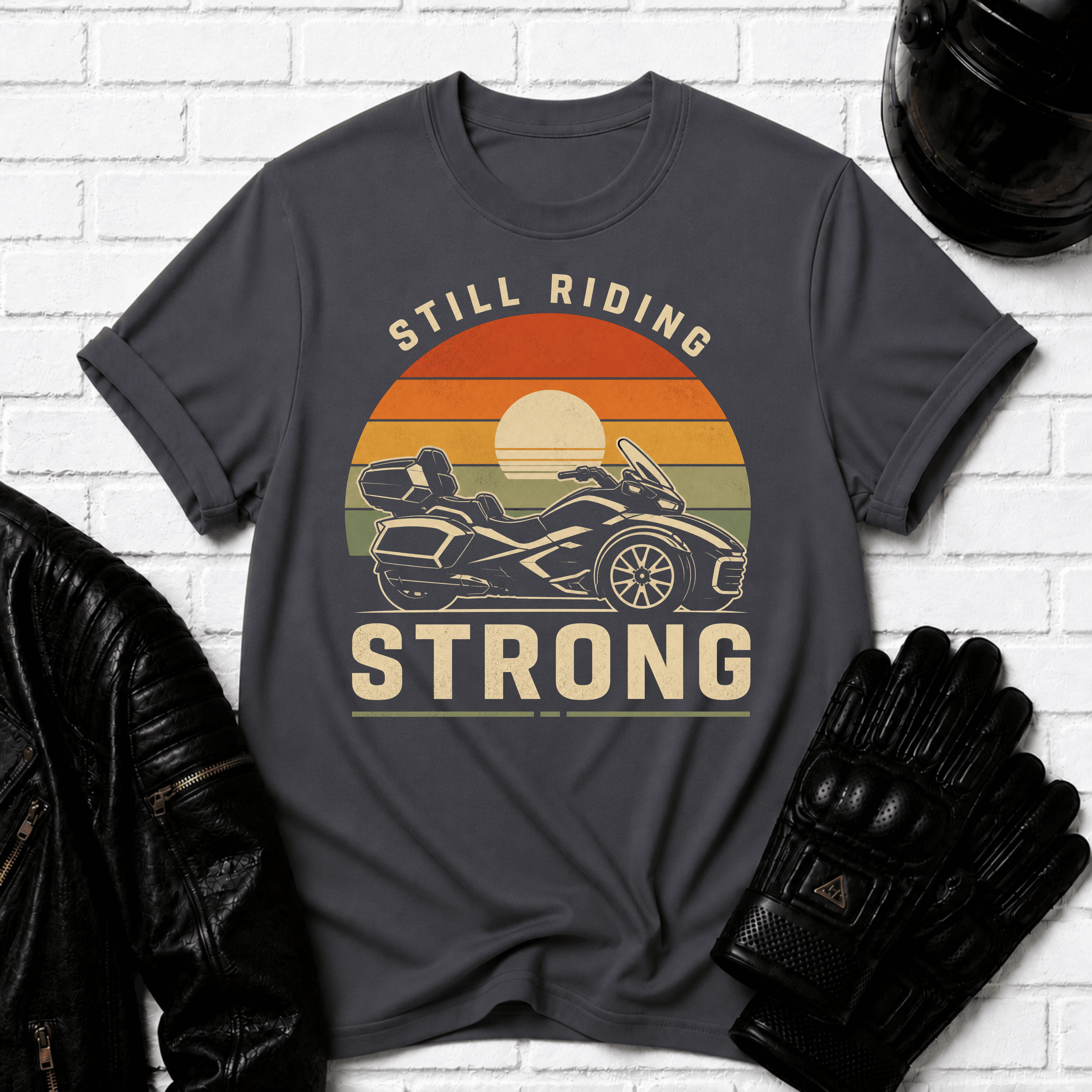 Still Riding Strong Sunset T-Shirt