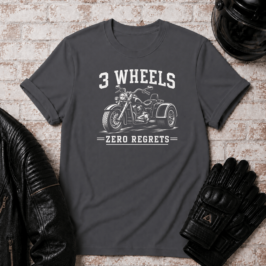Three Wheels Zero Regrets TT T-Shirt