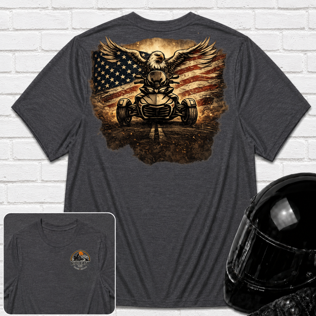 Eagle Riding Grunge T-Shirt