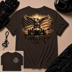 Grunge Eagle Riding Free
