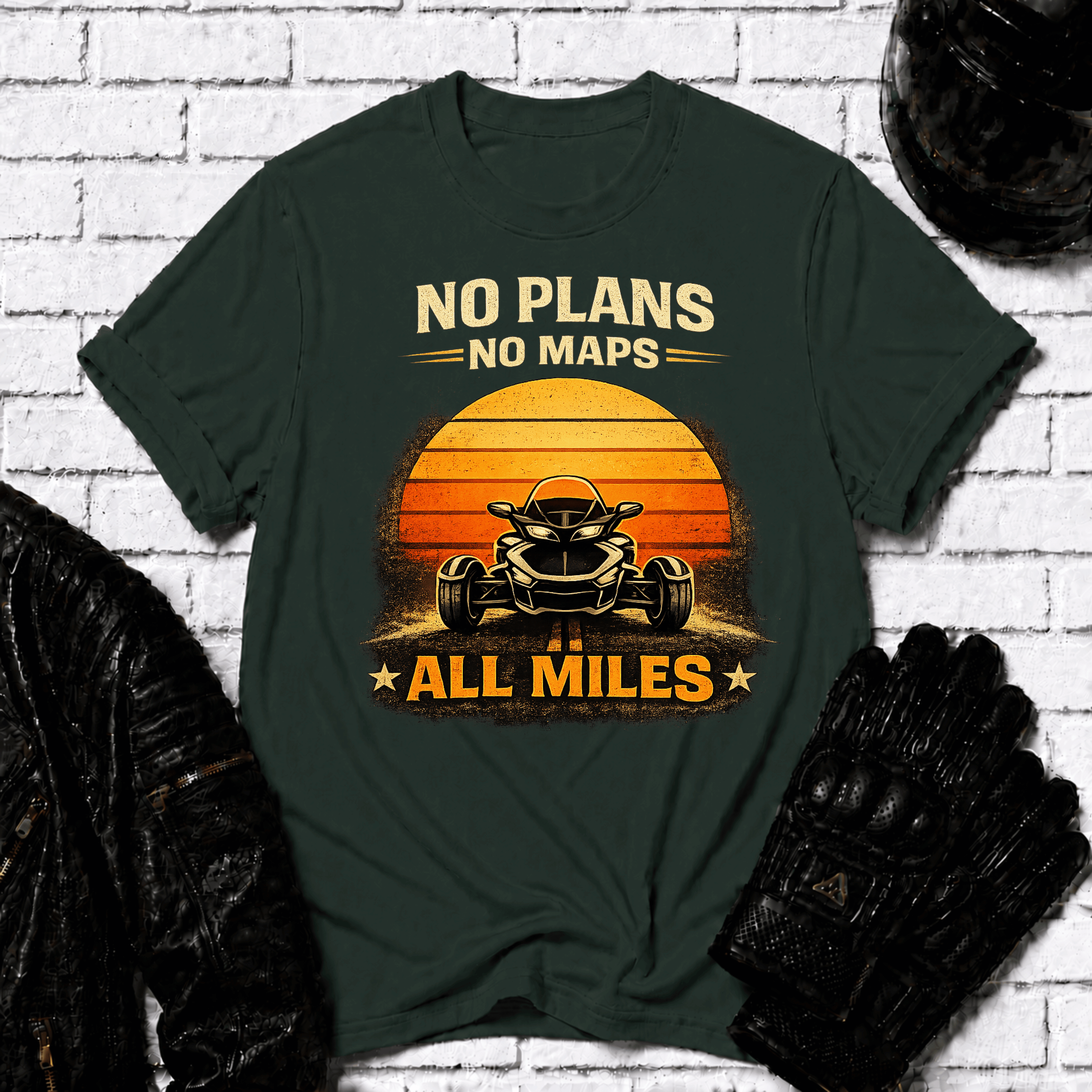 No Plans No Maps All Miles T-Shirt