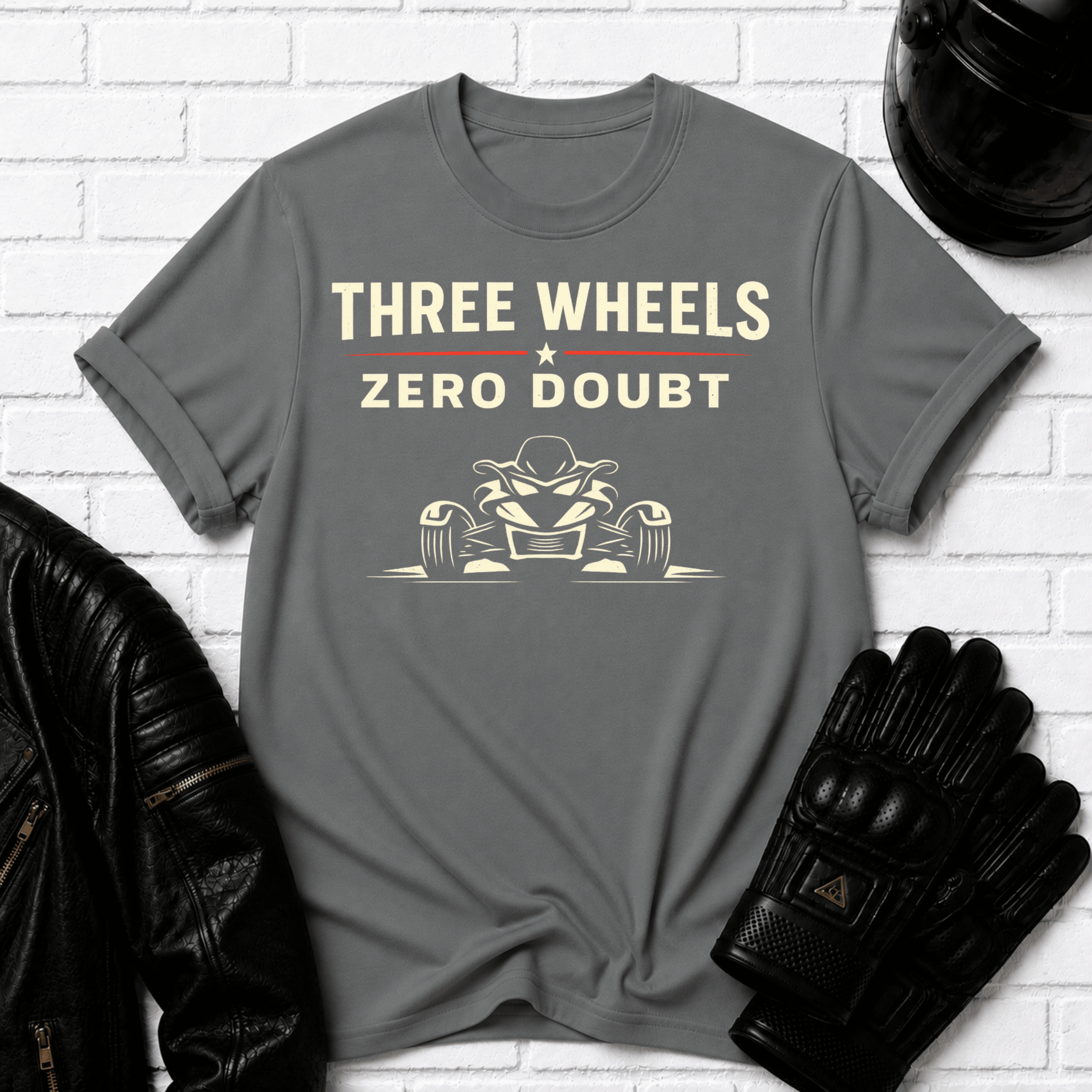 Three Wheels Zero Doubt T-Shirt