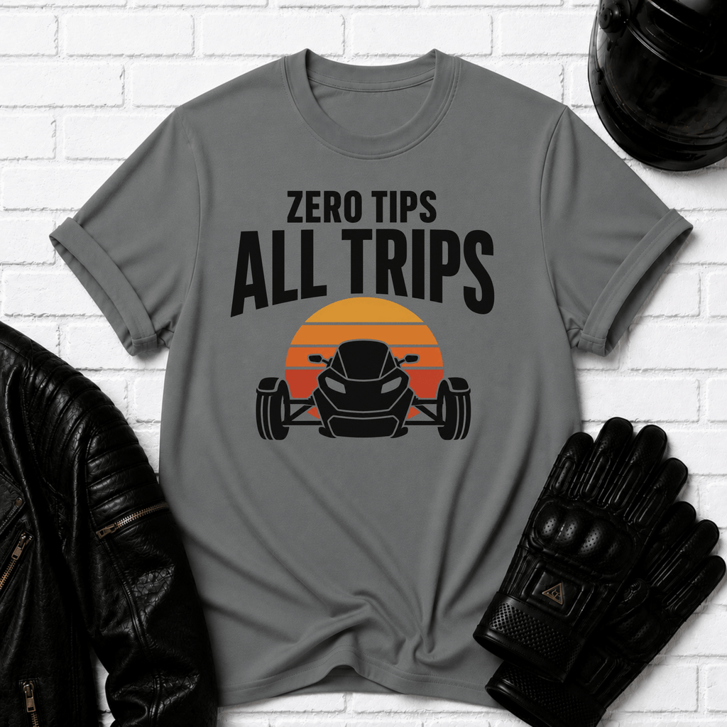 Zero Tips All Trips Sunset T-Shirt