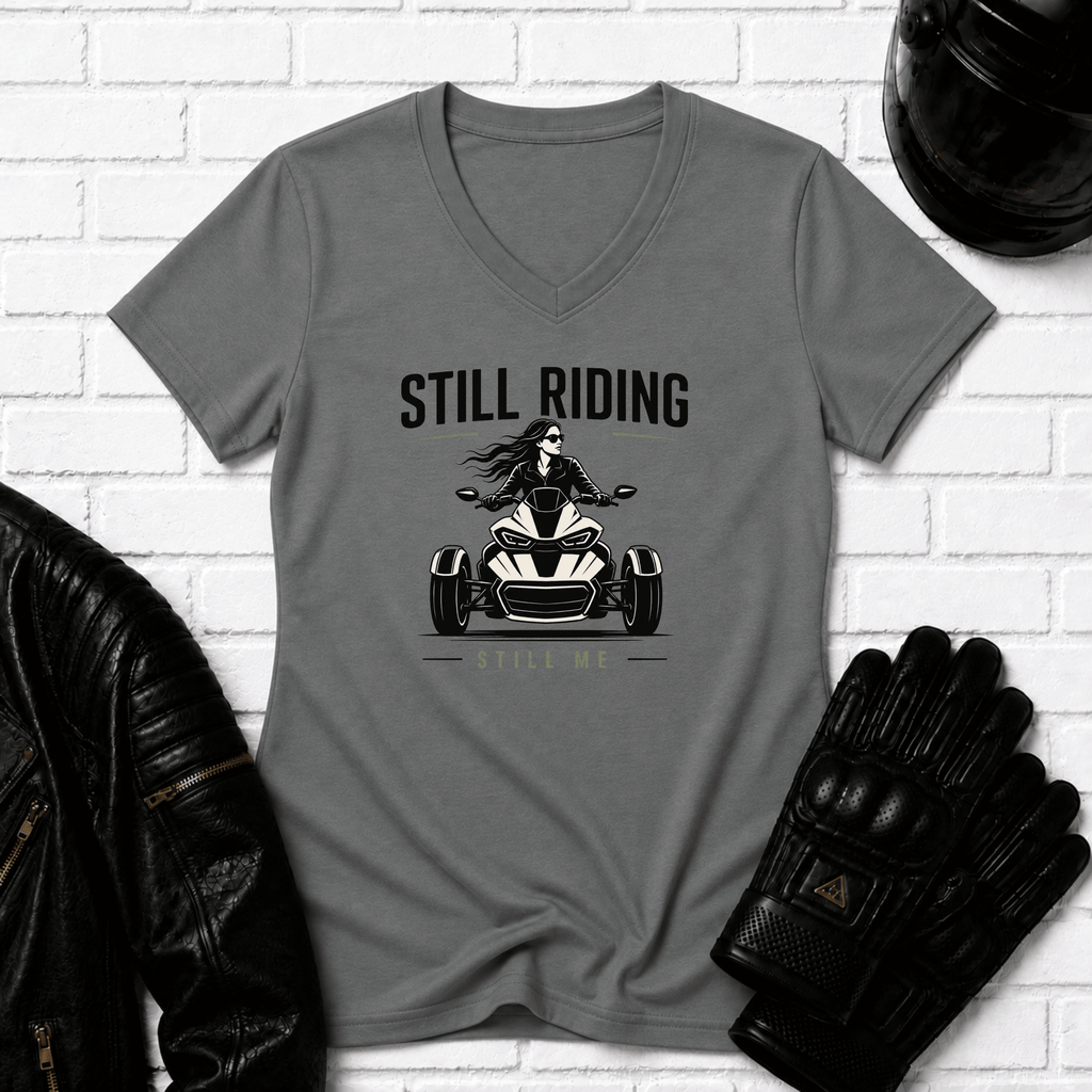 Still Riding Still Me V Neck T-Shirt