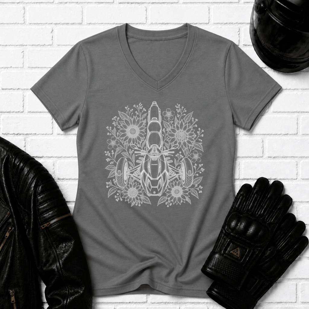 Flower Ryker V Neck T-Shirt