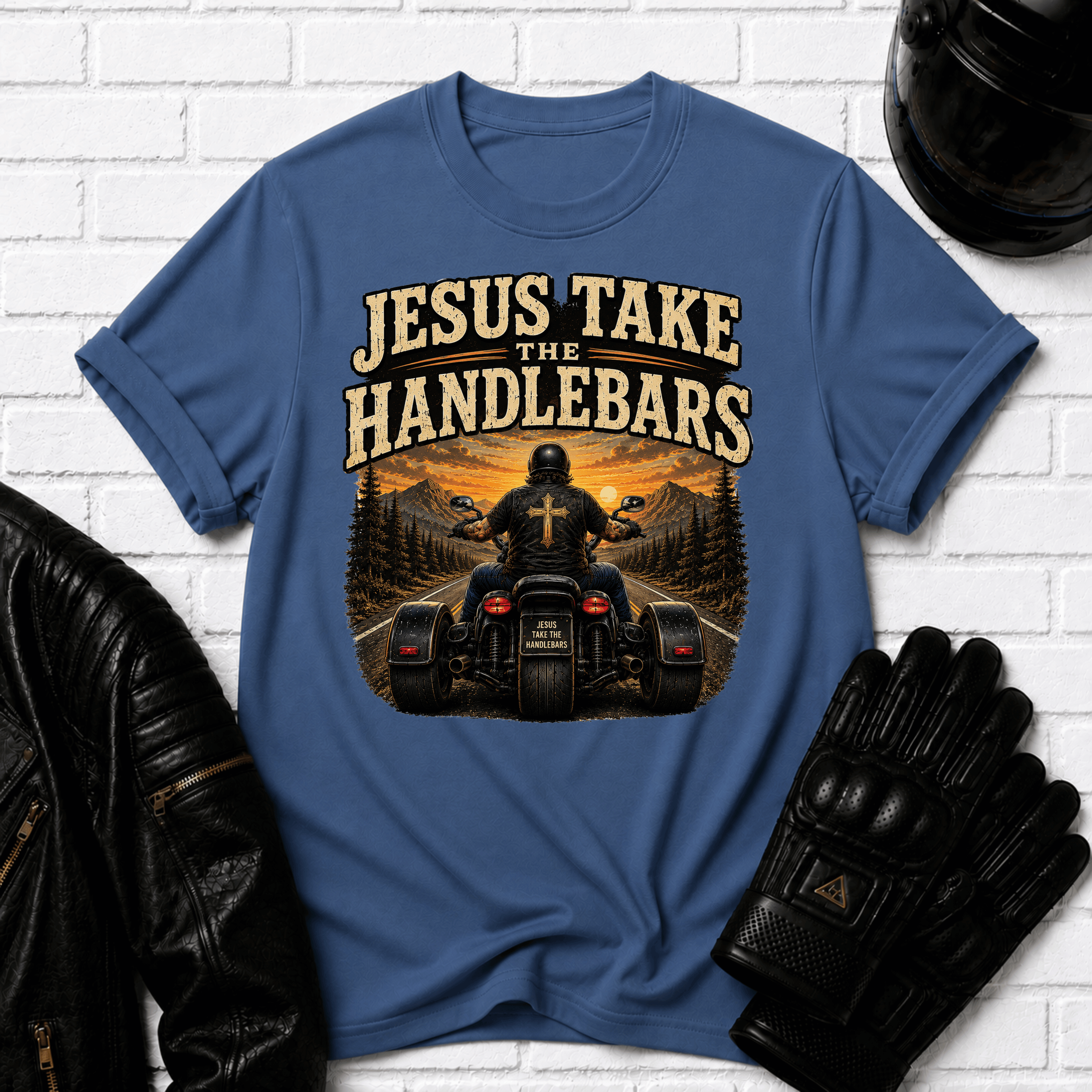 Jesus Take The Handlebars T-Shirt