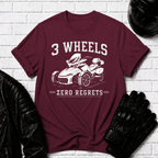 3 Wheels Zero Regrets T-Shirt
