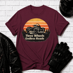 Three Wheels Endless Roads T-Shirt