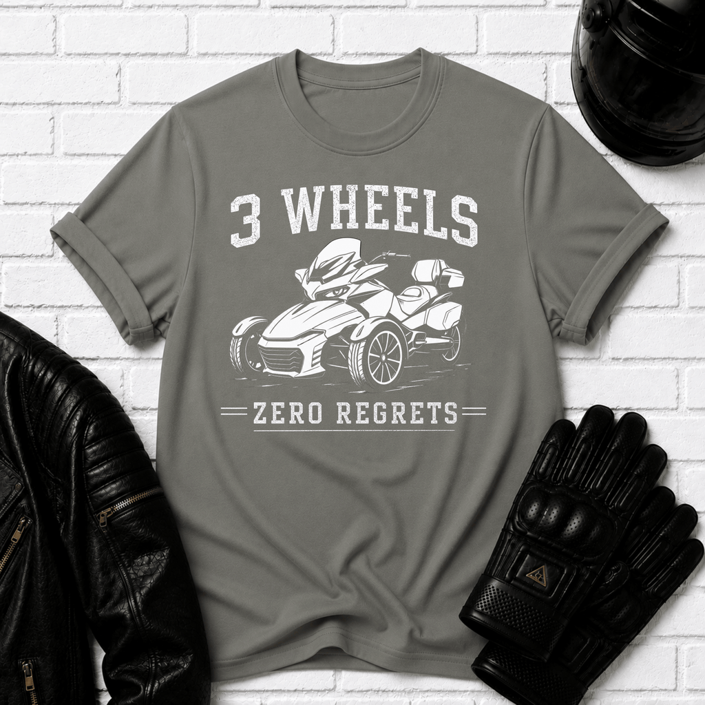 3 Wheels Zero Regrets T-Shirt