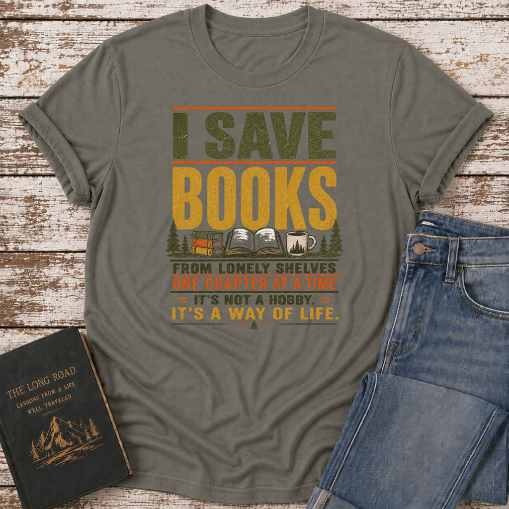 I Save Books T-Shirt