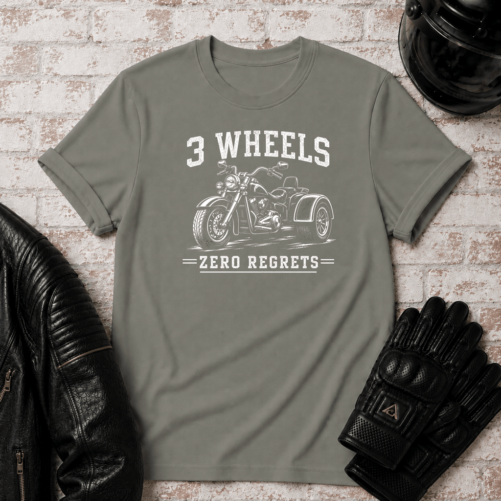 Three Wheels Zero Regrets TT T-Shirt