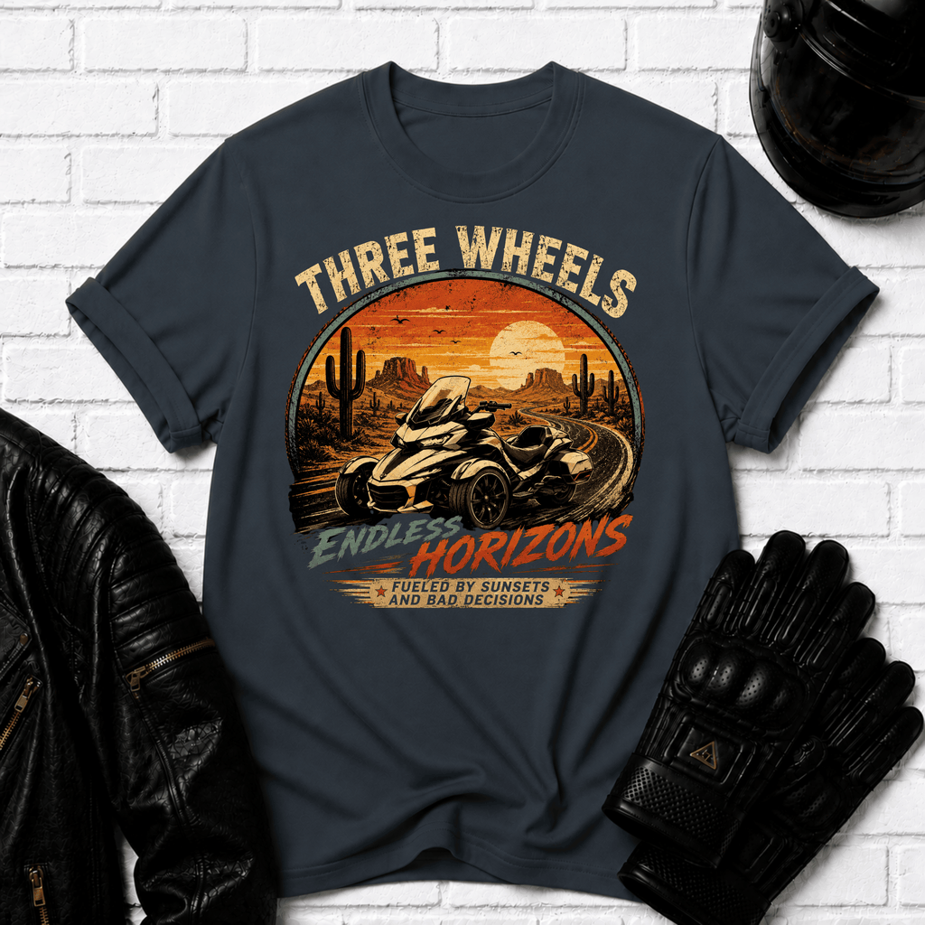 Three Wheels Endless Horizons T-Shirt