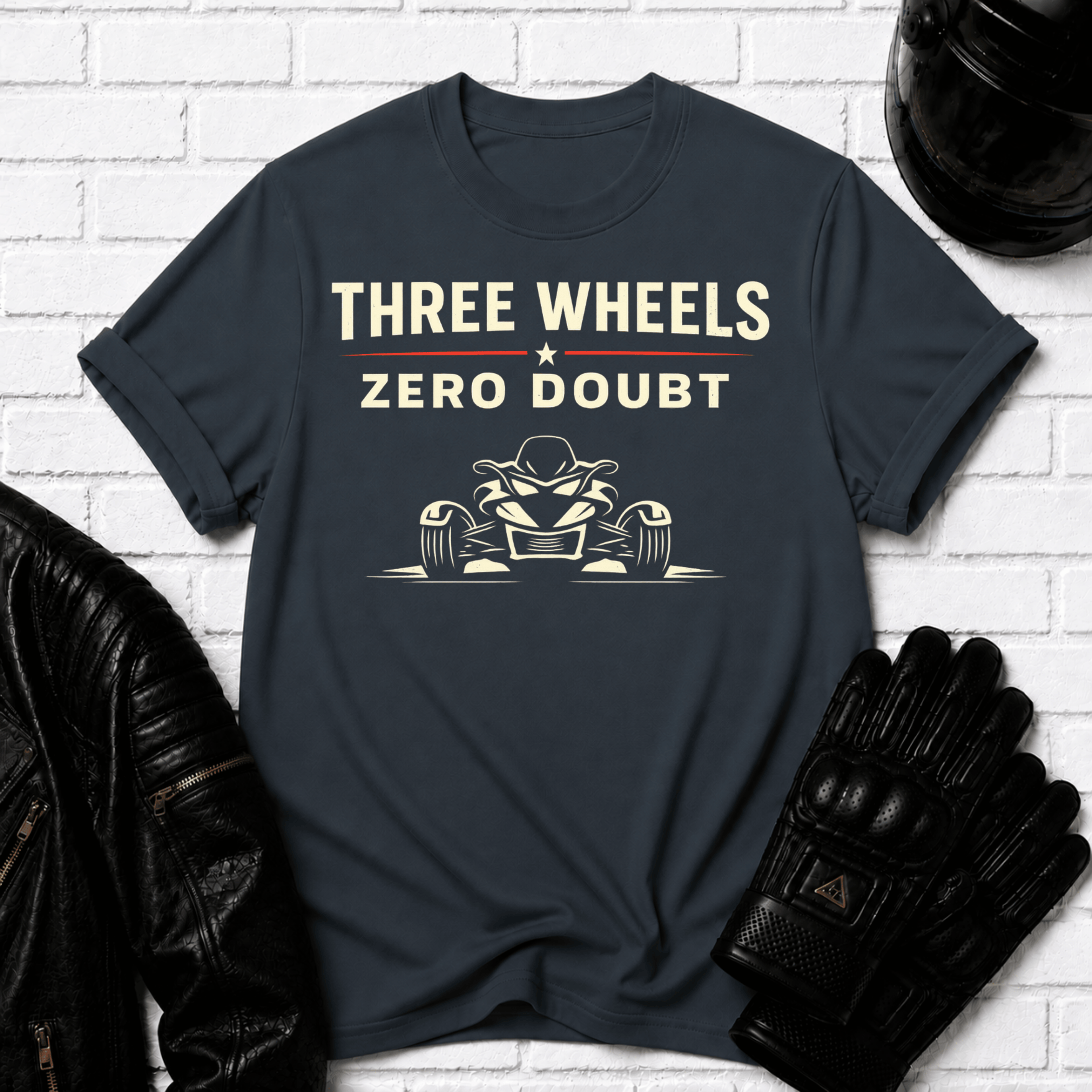 Three Wheels Zero Doubt T-Shirt
