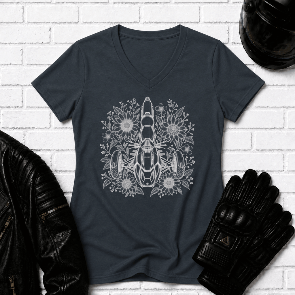 Flower Ryker V Neck T-Shirt