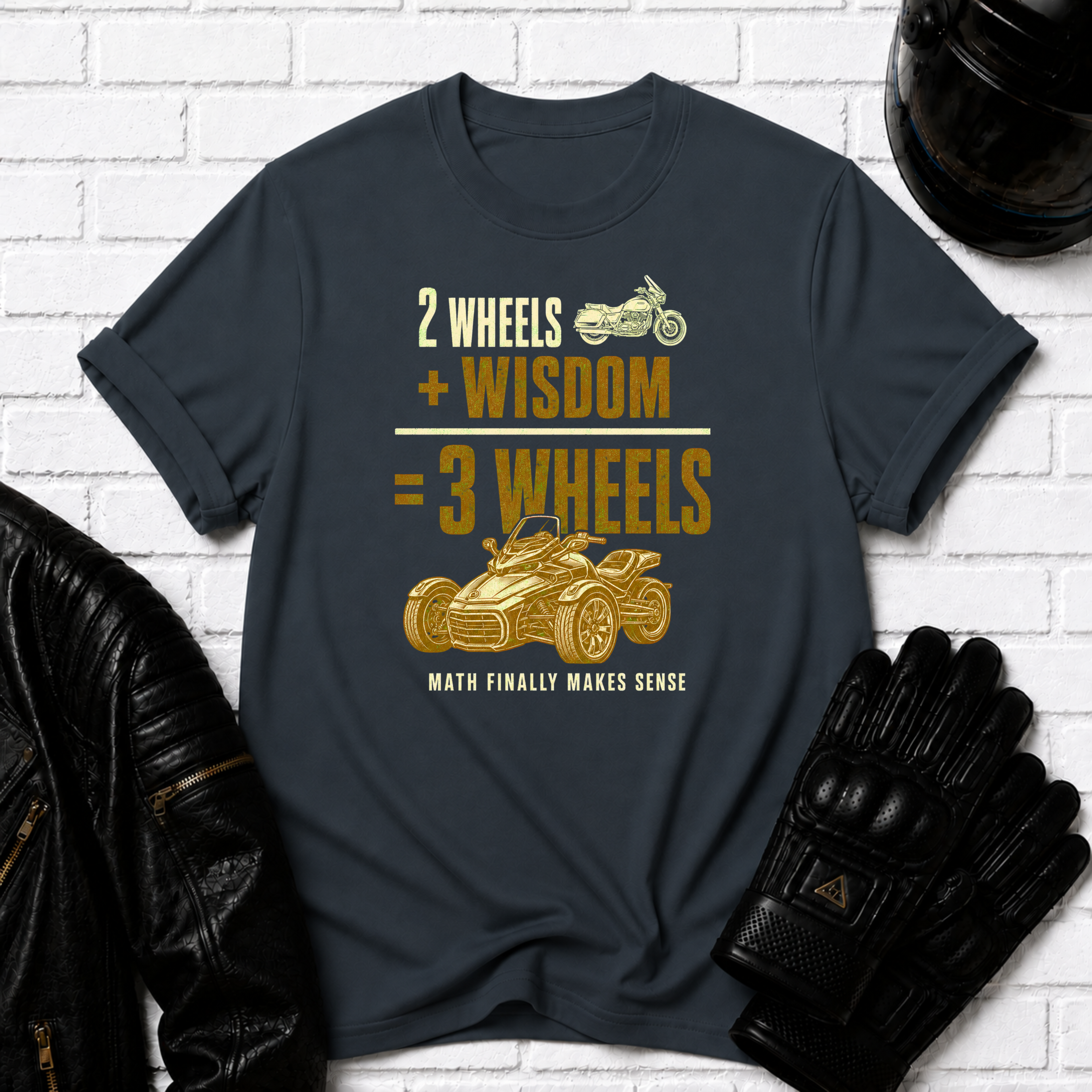 Two Wheels Wisdom T-Shirt
