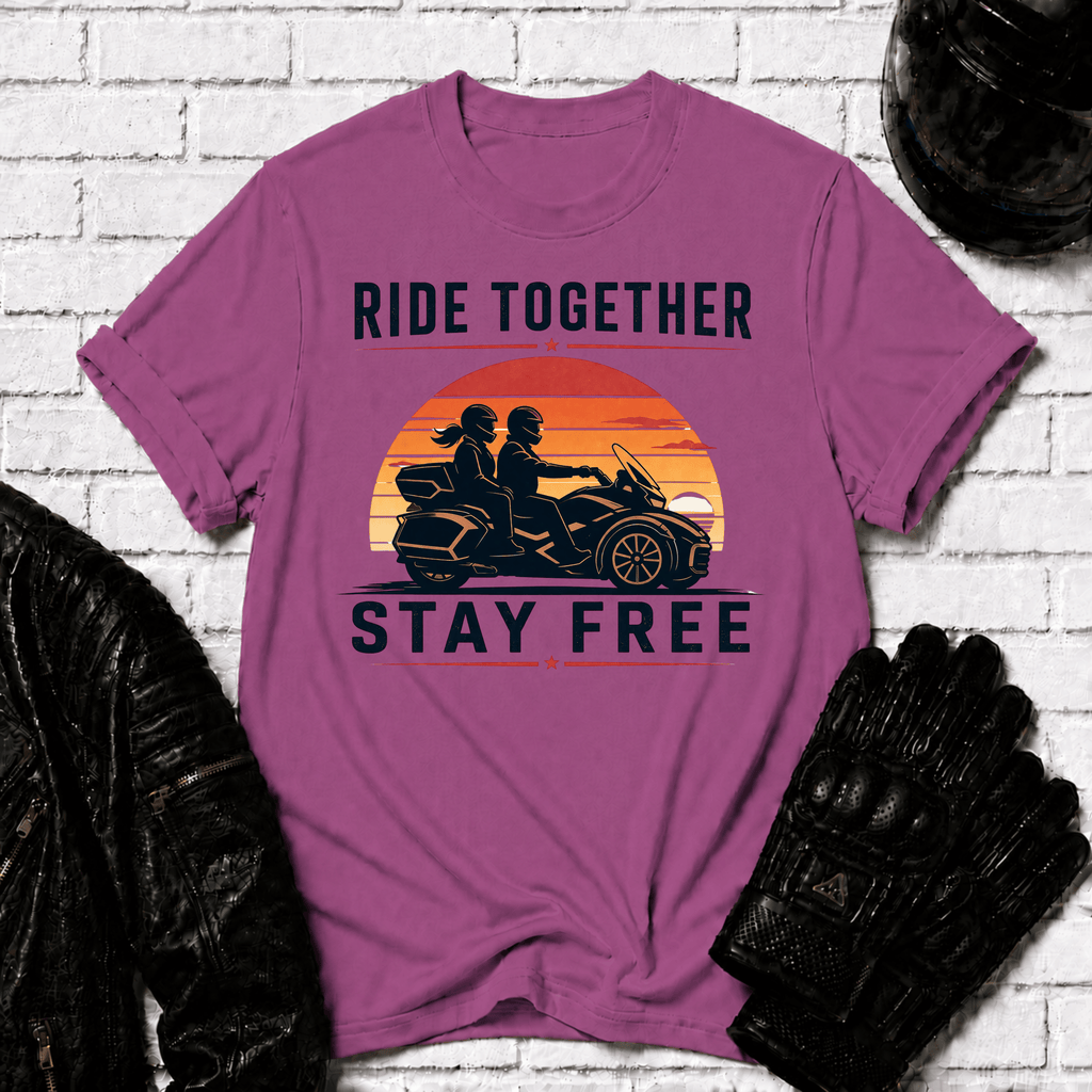 Ride Together Stay Together Sunset T-Shirt