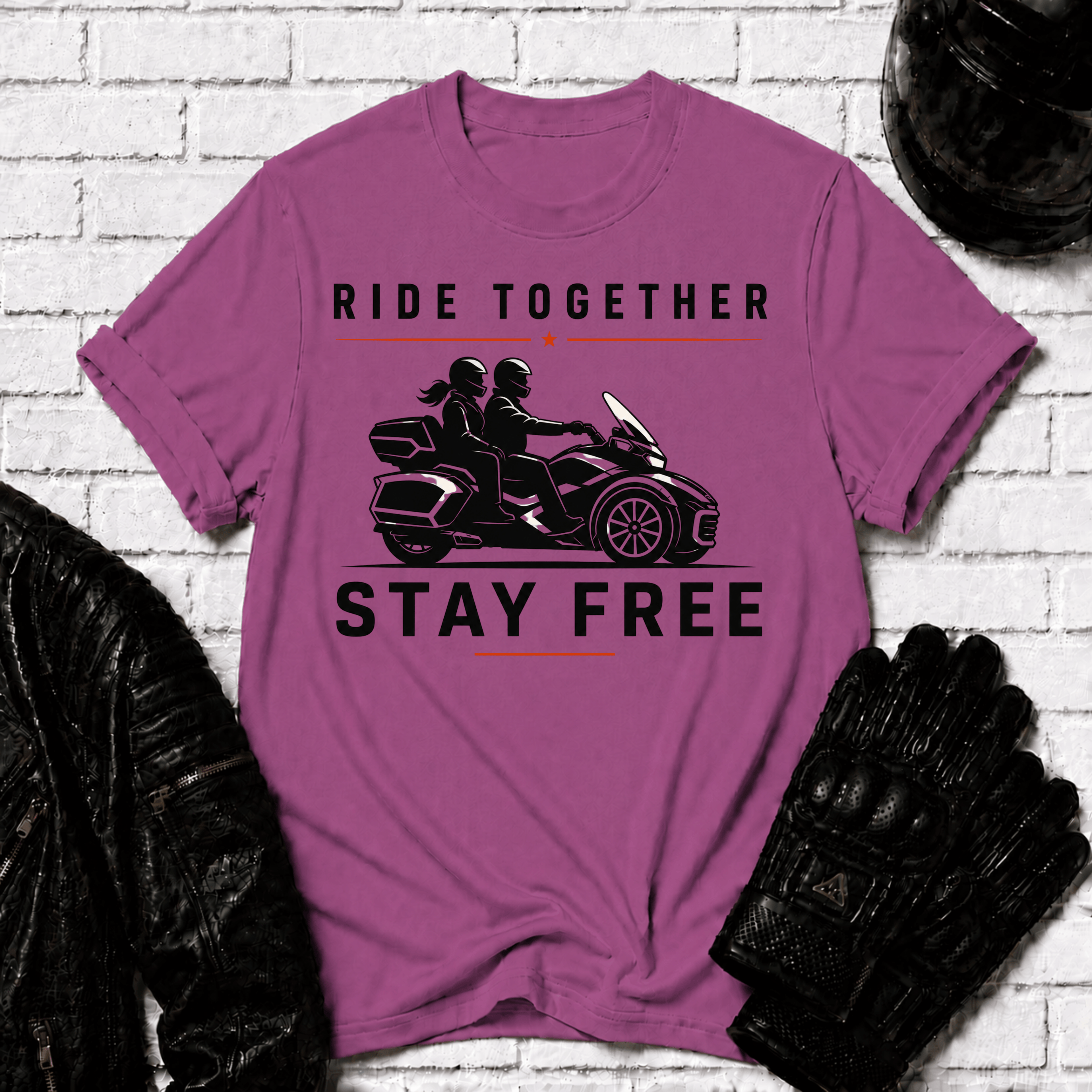 Ride Together Stay Free T-Shirt