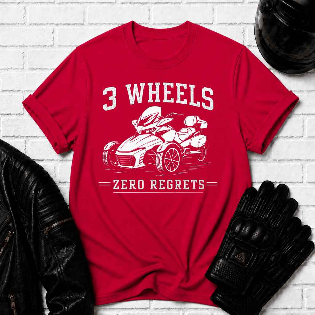 3 Wheels Zero Regrets T-Shirt