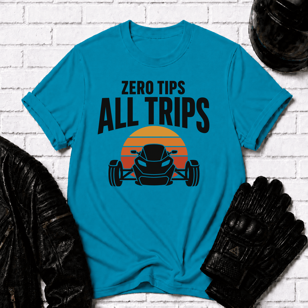 Zero Tips All Trips Sunset T-Shirt