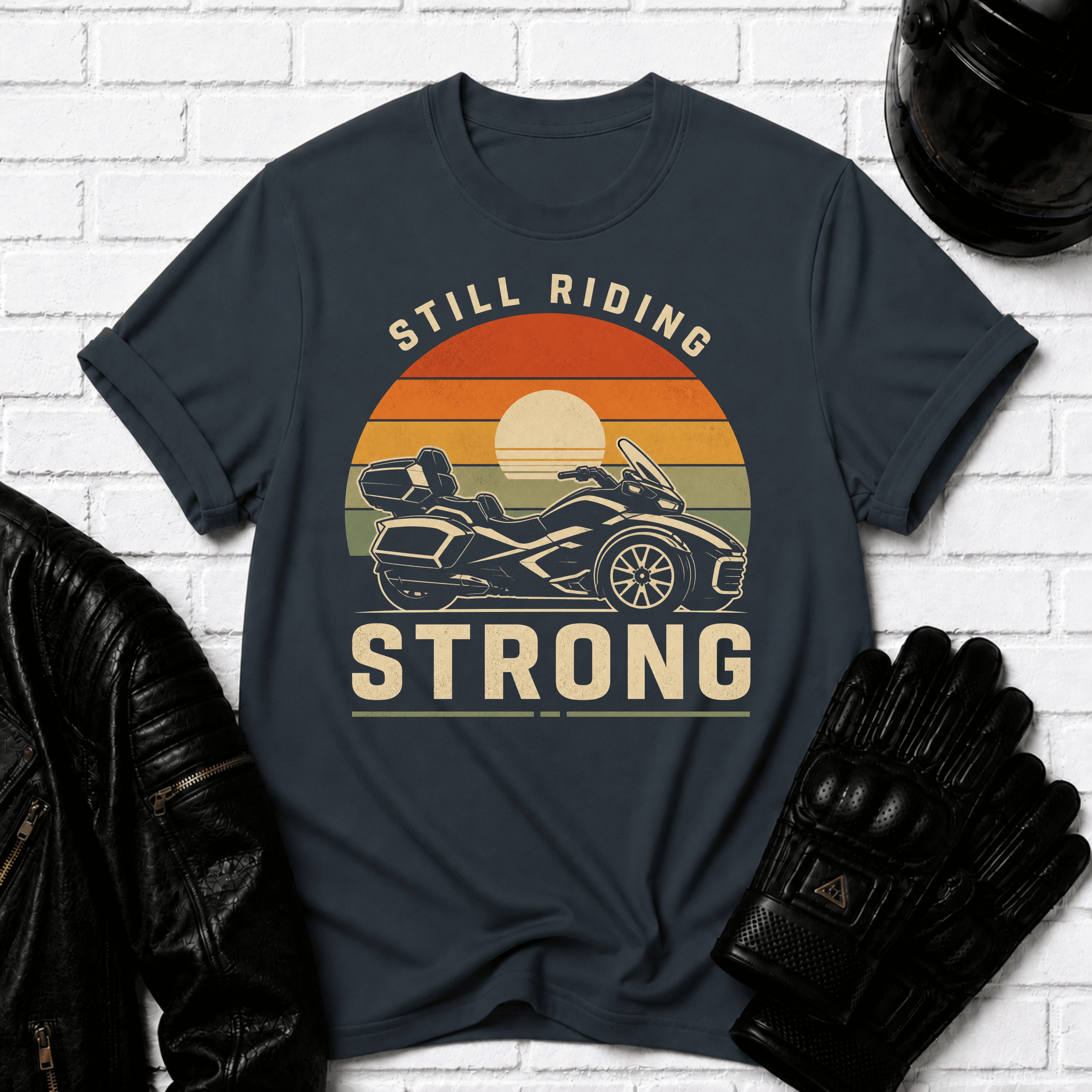 Still Riding Strong Sunset T-Shirt