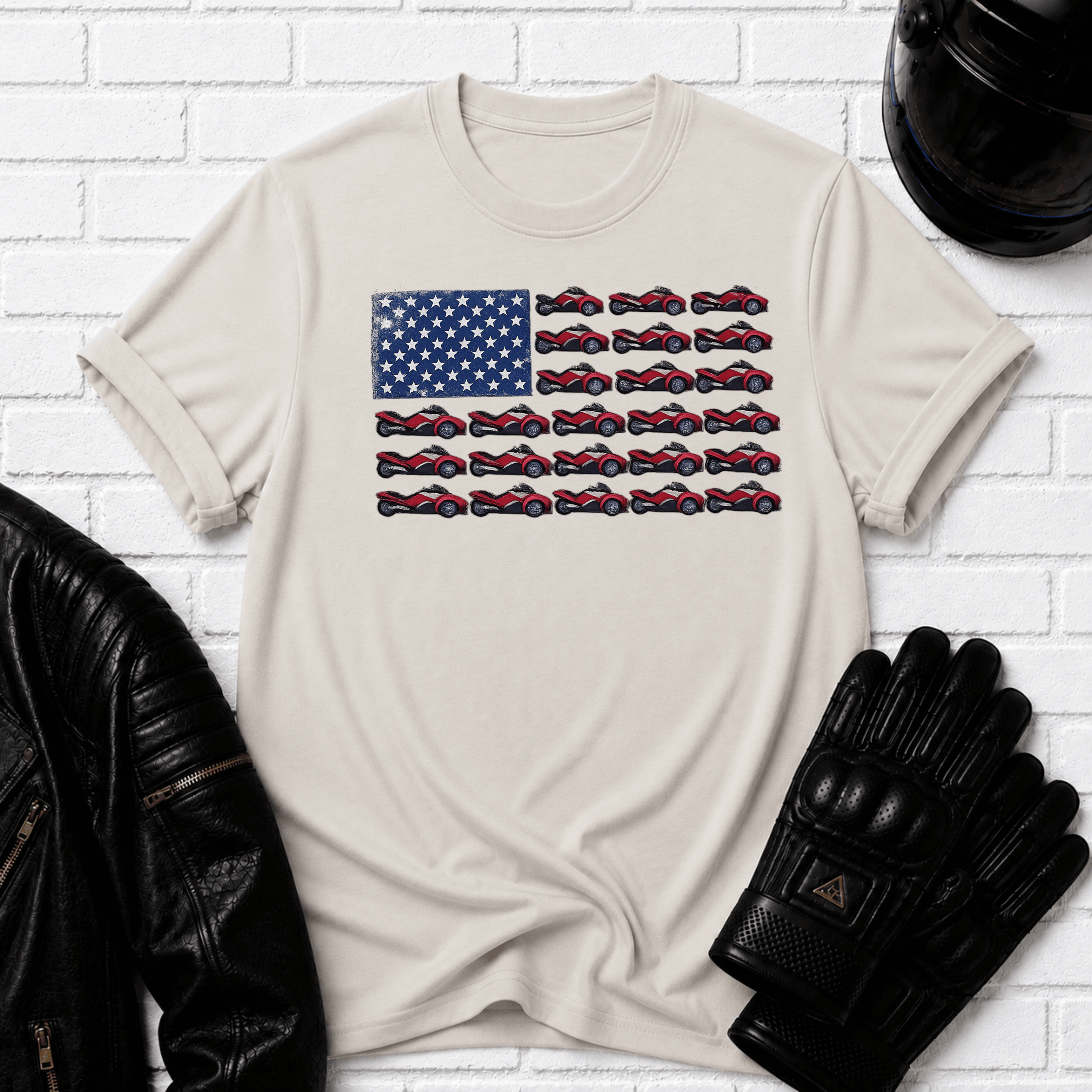 Flag of Bikes T-Shirt