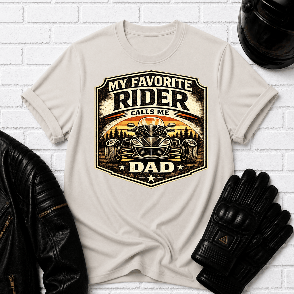 Rider Dad Badge T-Shirt
