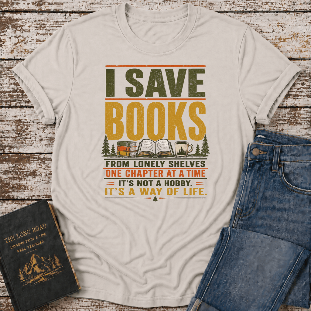 I Save Books T-Shirt