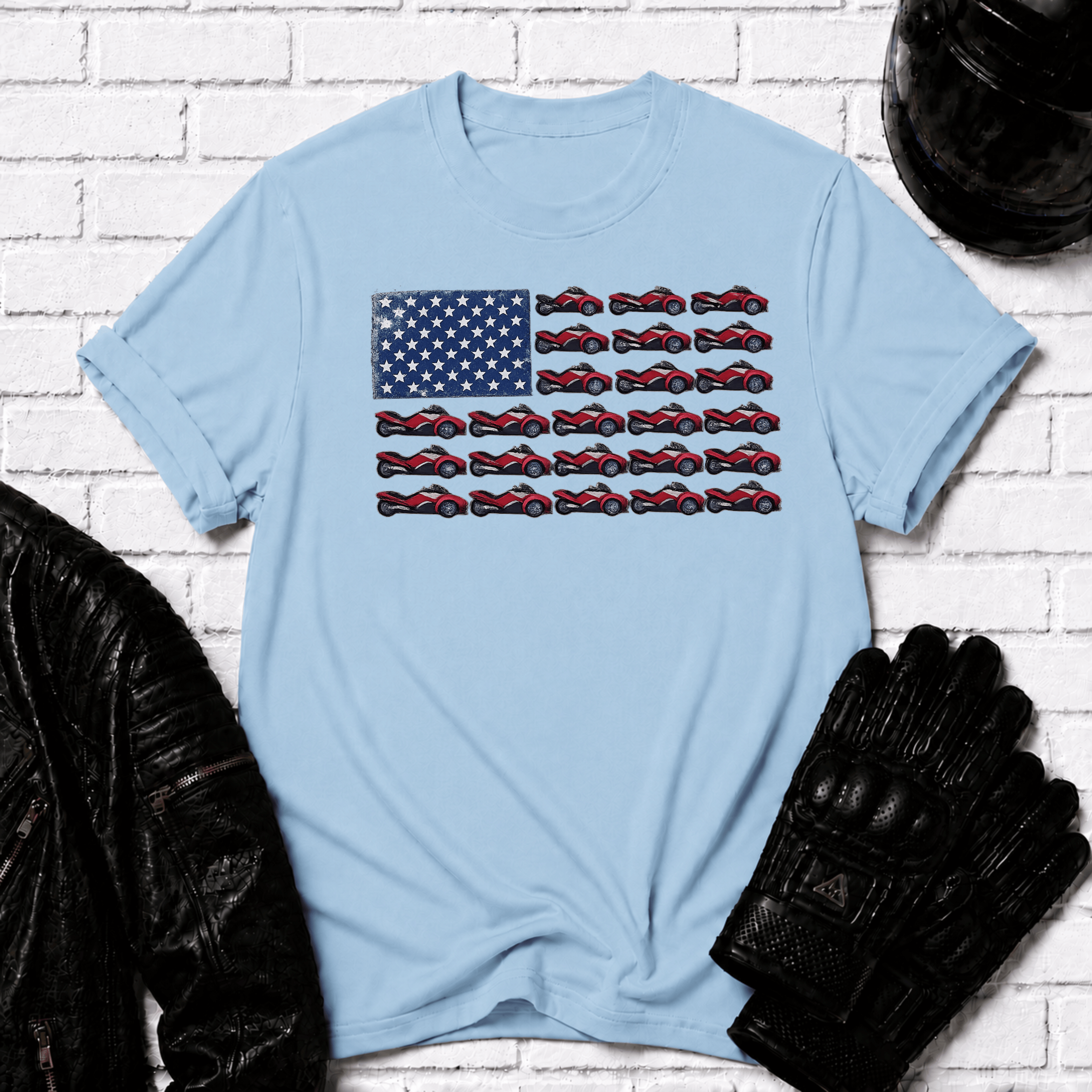Flag of Bikes T-Shirt