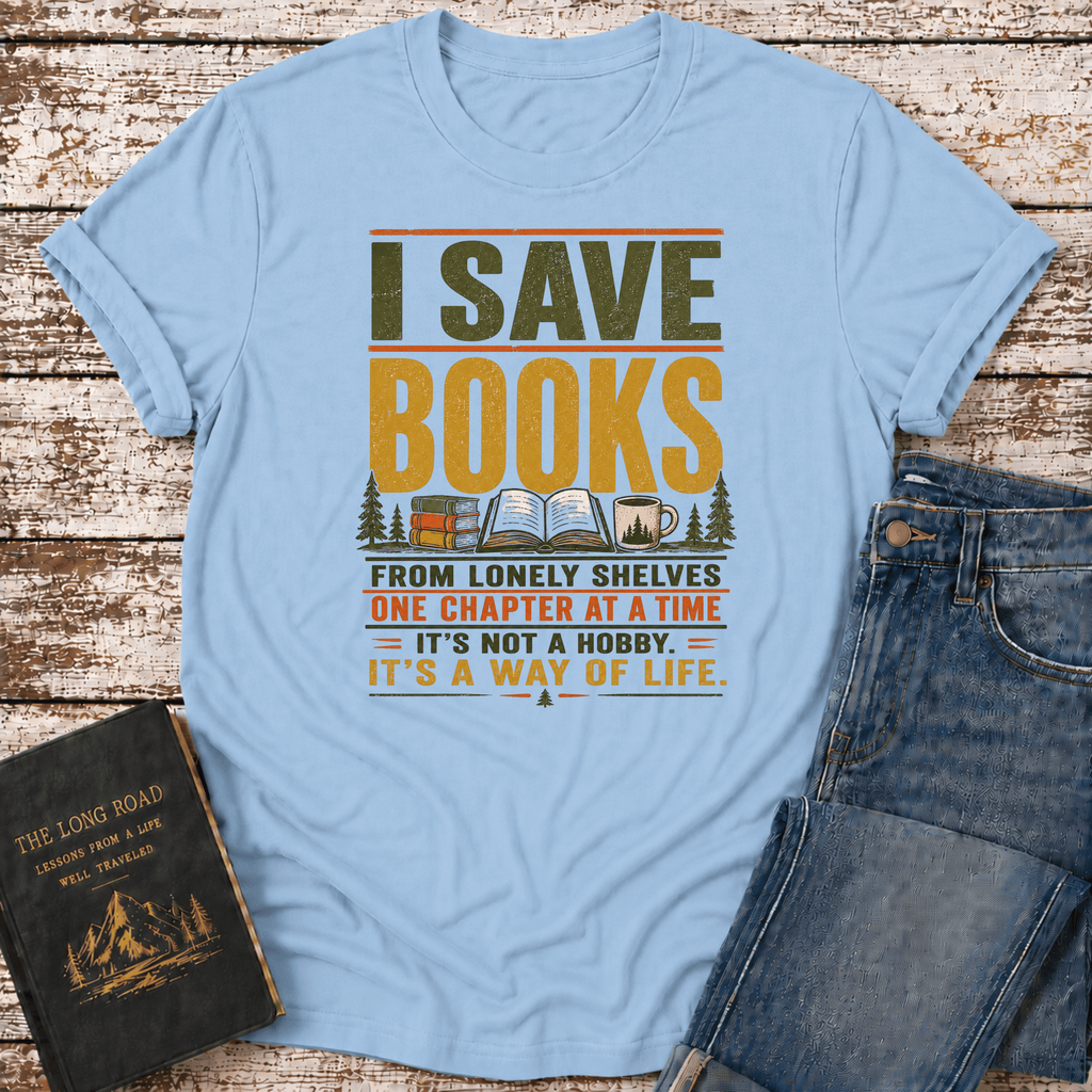 I Save Books T-Shirt