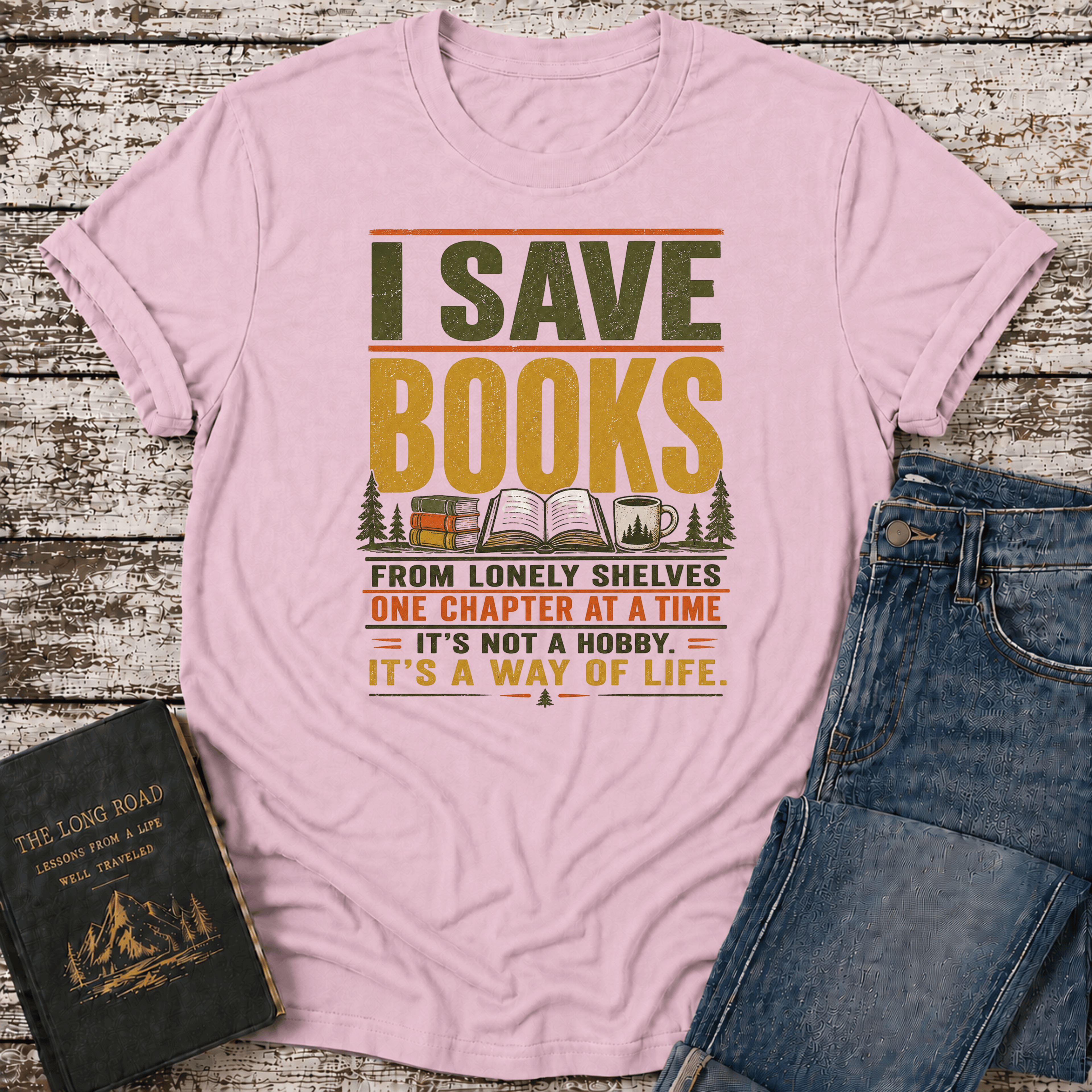 I Save Books T-Shirt