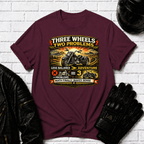Three Wheels Two Problems TT T-Shirt