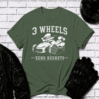 3 Wheels Zero Regrets T-Shirt