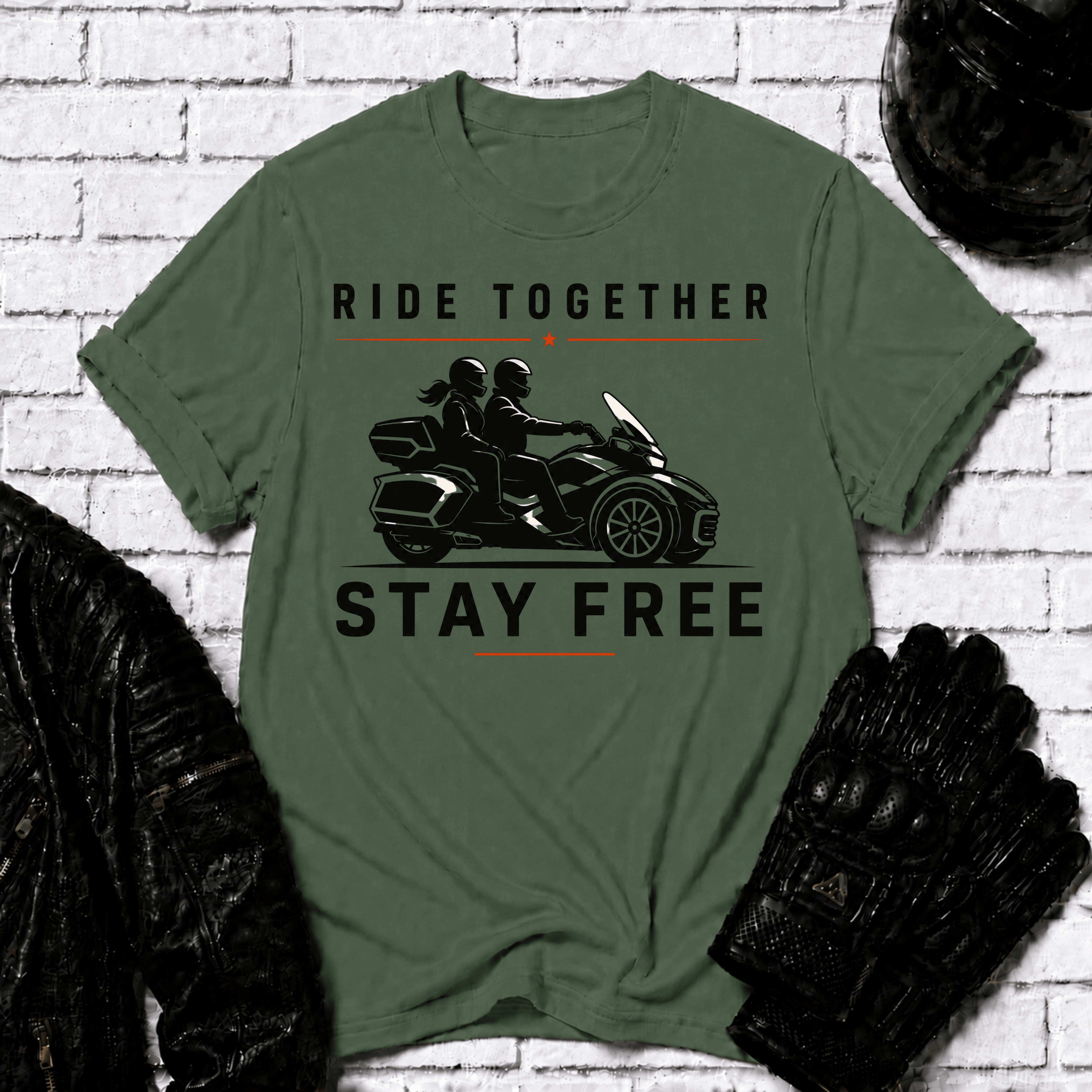 Ride Together Stay Free T-Shirt