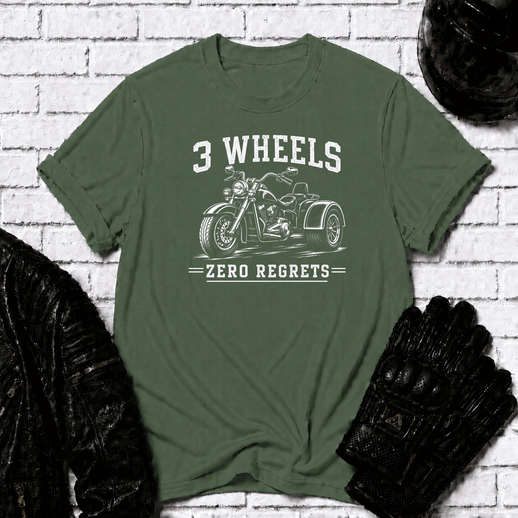 Three Wheels Zero Regrets TT T-Shirt