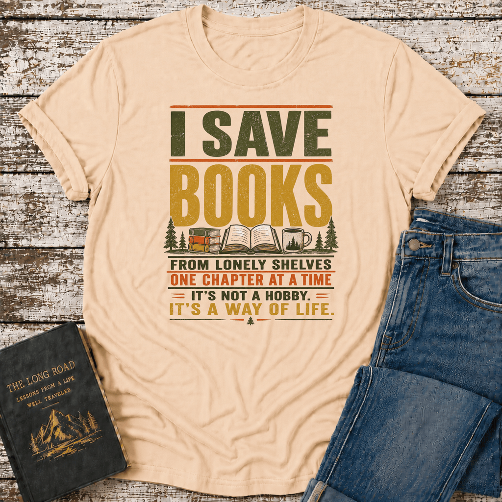 I Save Books T-Shirt