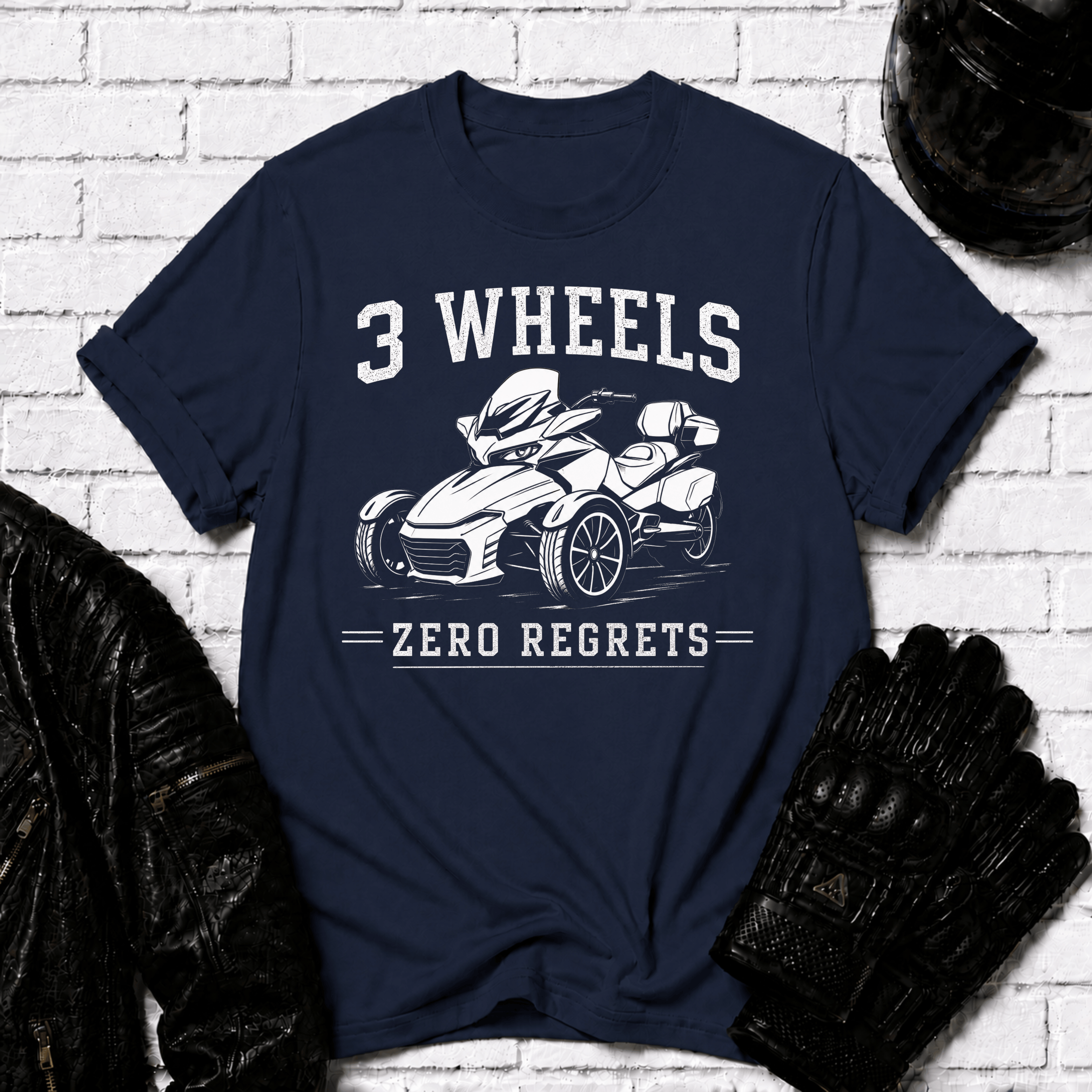 3 Wheels Zero Regrets T-Shirt