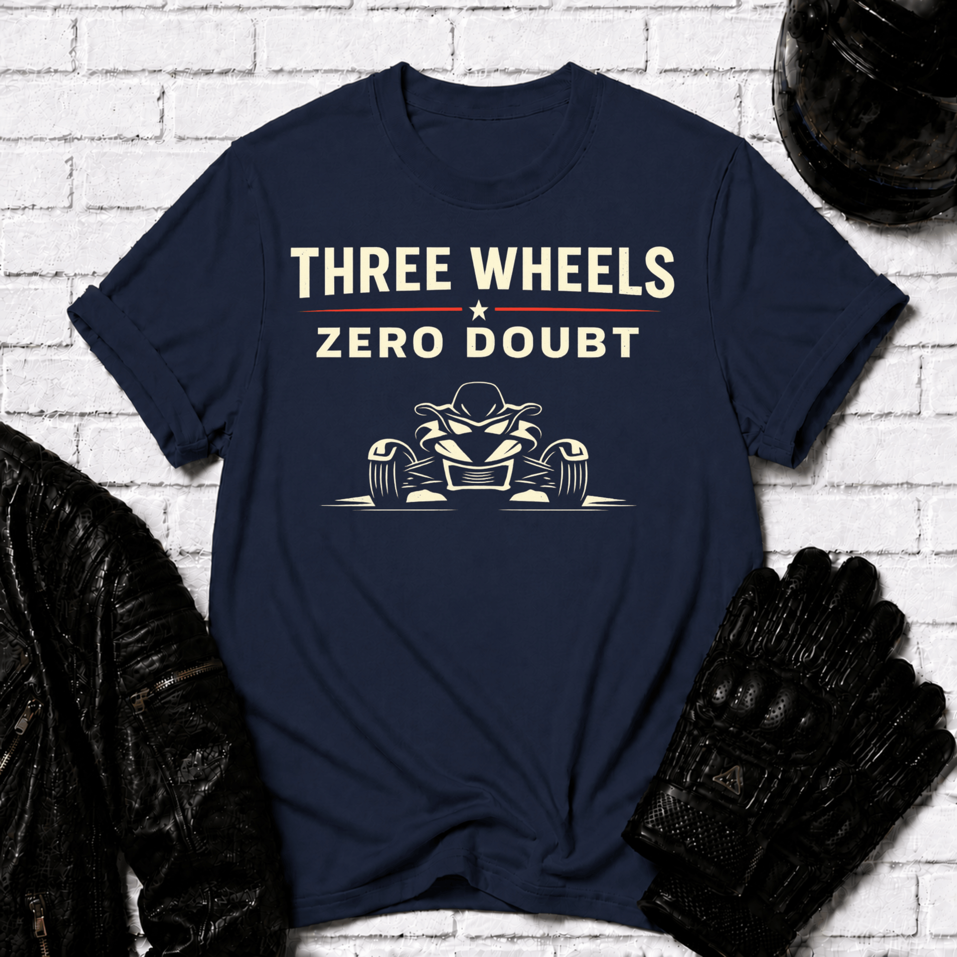 Three Wheels Zero Doubt T-Shirt
