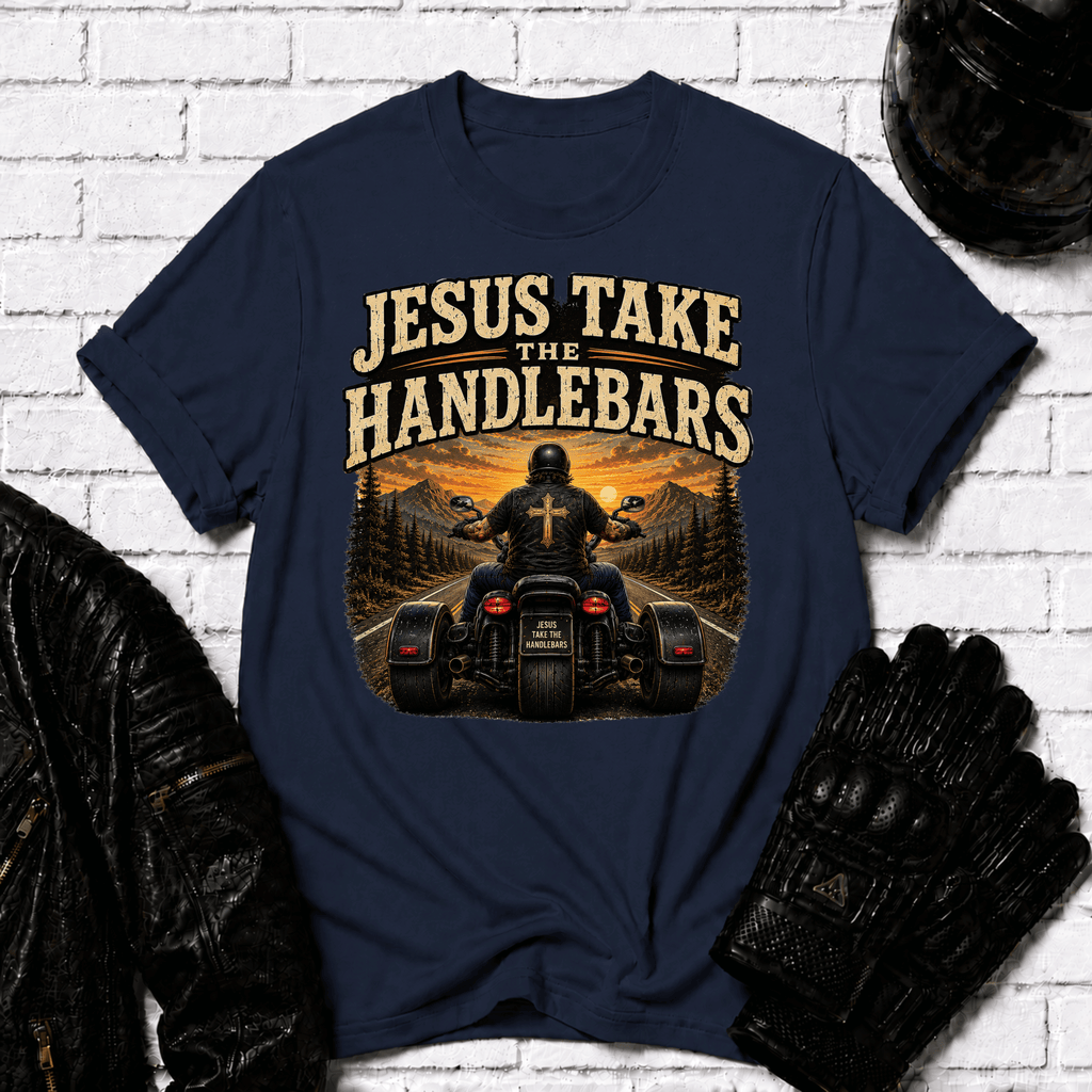 Jesus Take The Handlebars T-Shirt