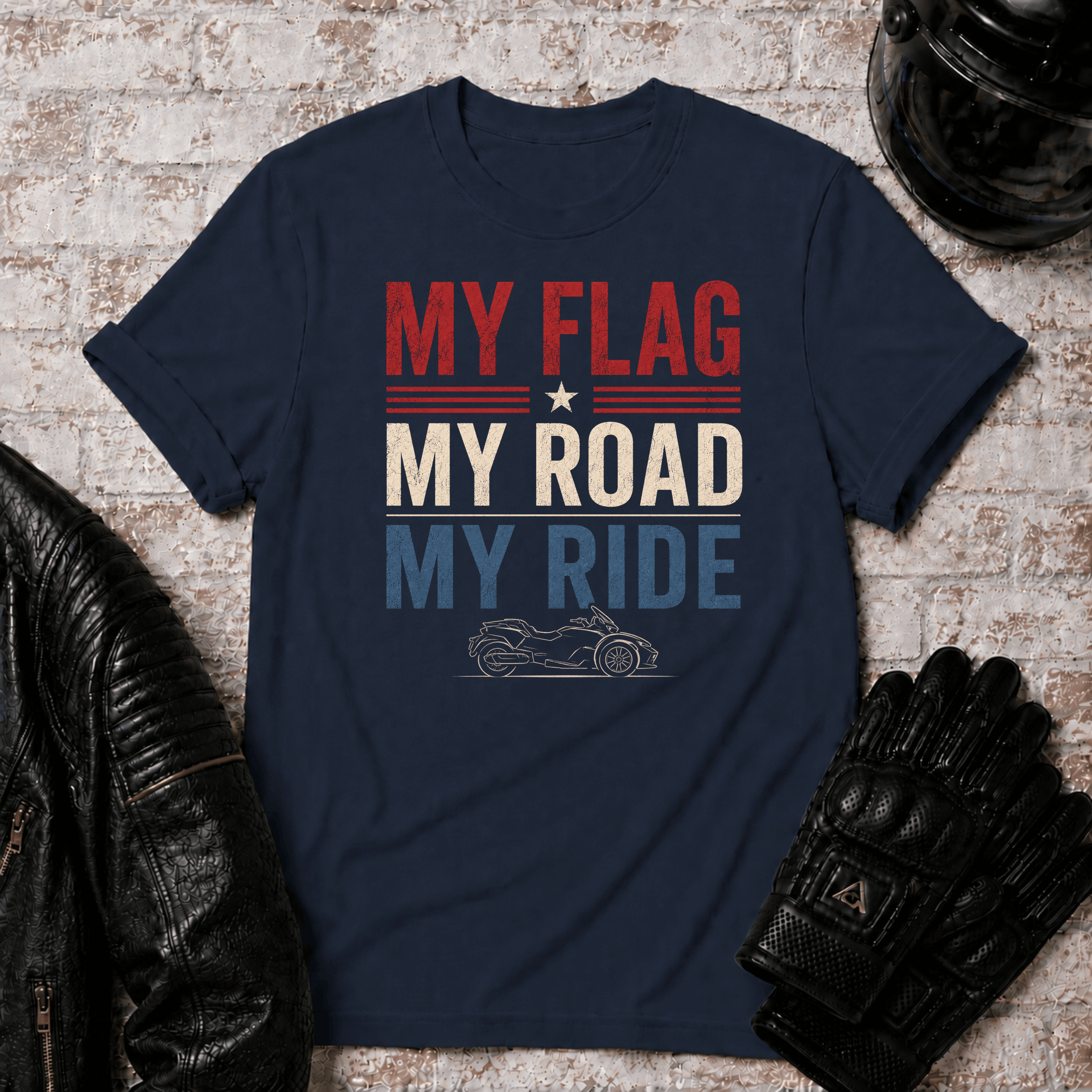 Flag Road Ride T-Shirt