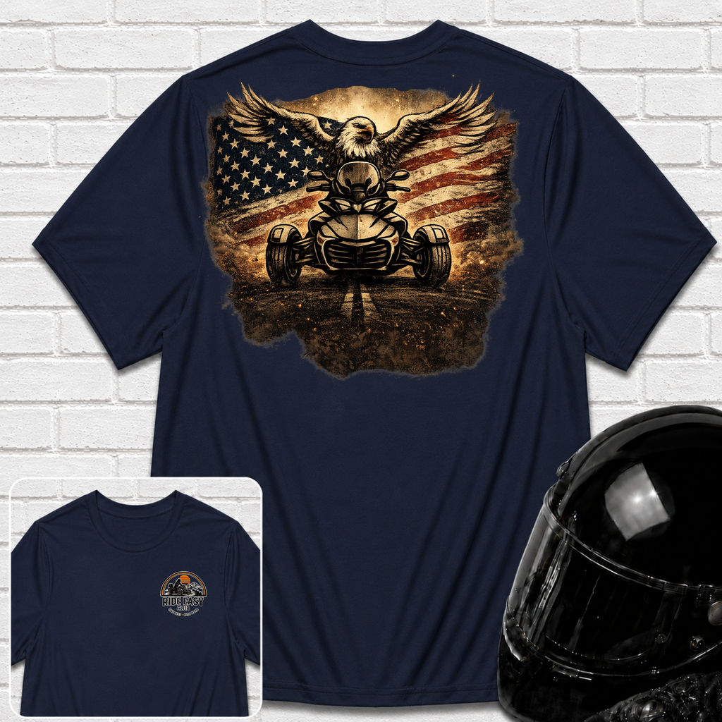 Eagle Riding Grunge T-Shirt