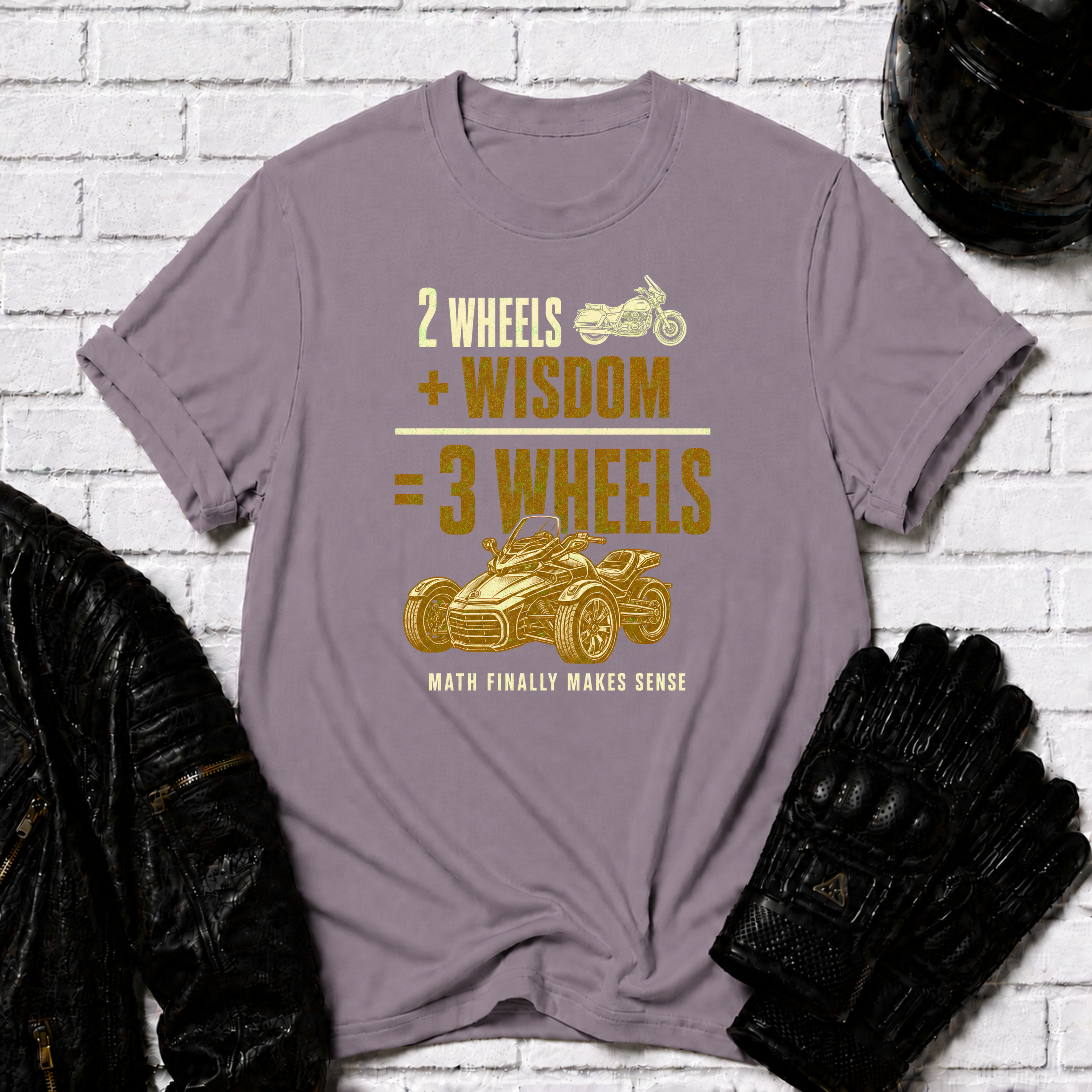 Two Wheels Wisdom T-Shirt