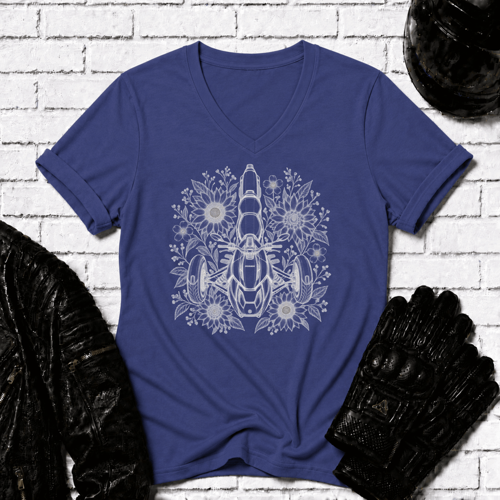 Flower Ryker V Neck T-Shirt