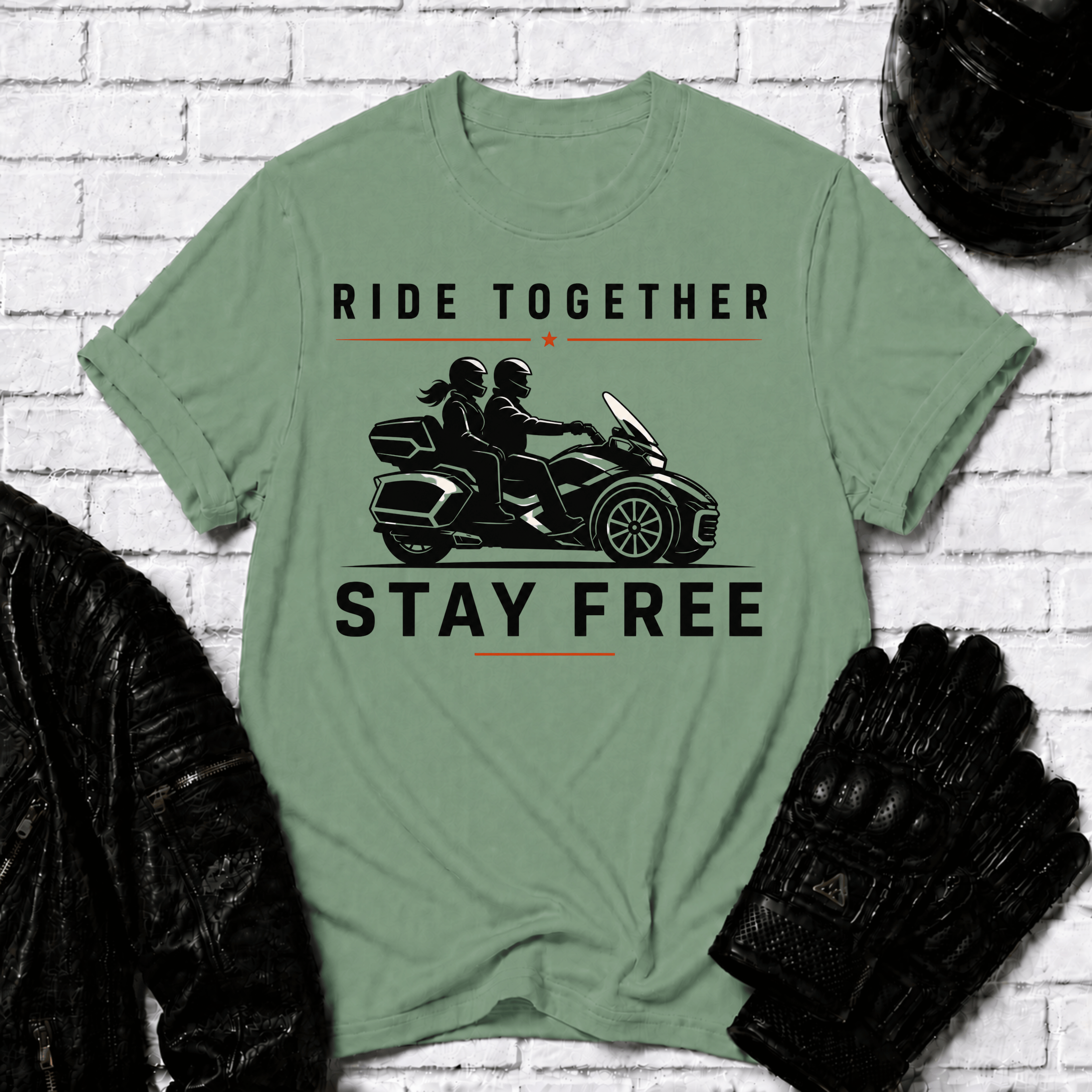 Ride Together Stay Free T-Shirt
