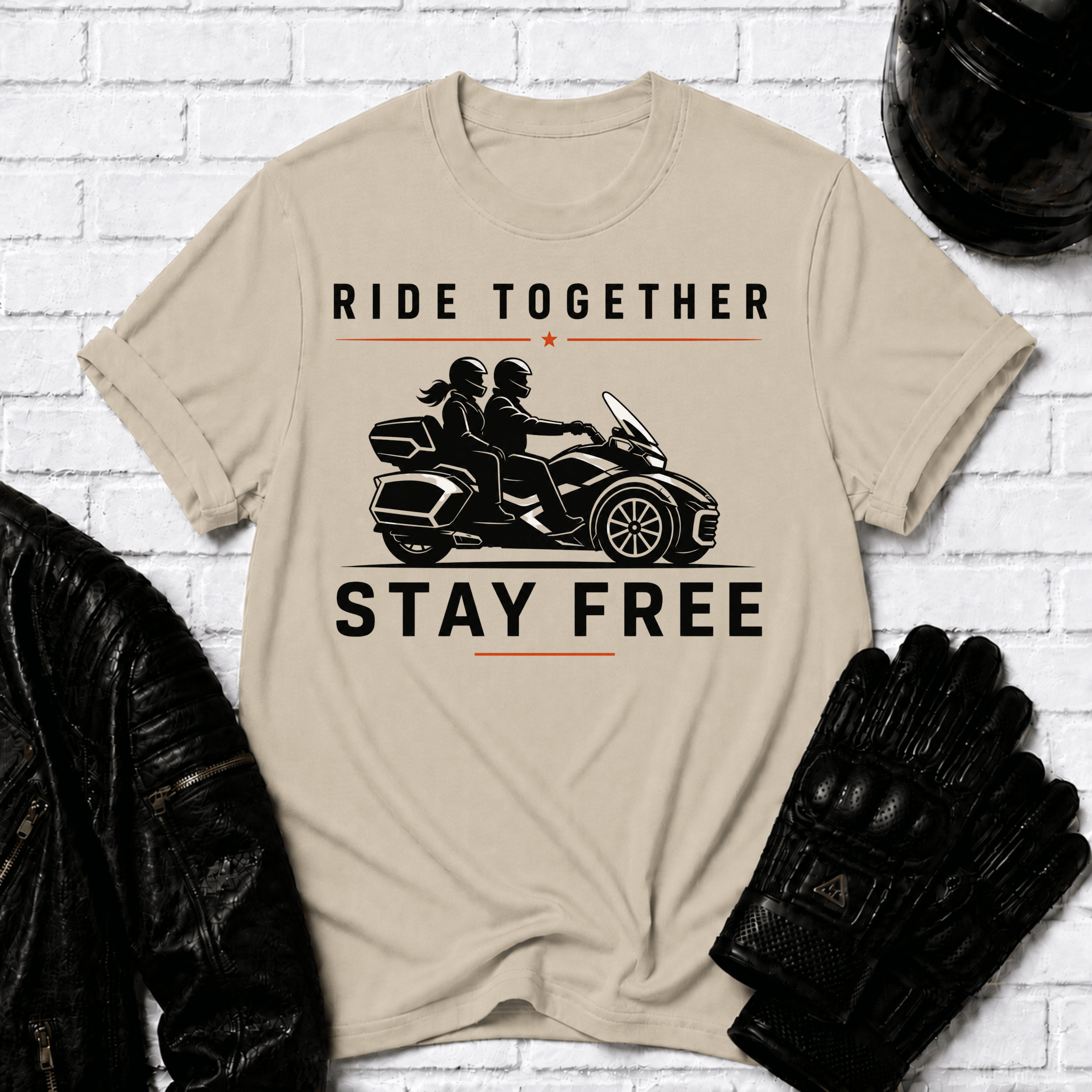 Ride Together Stay Free T-Shirt