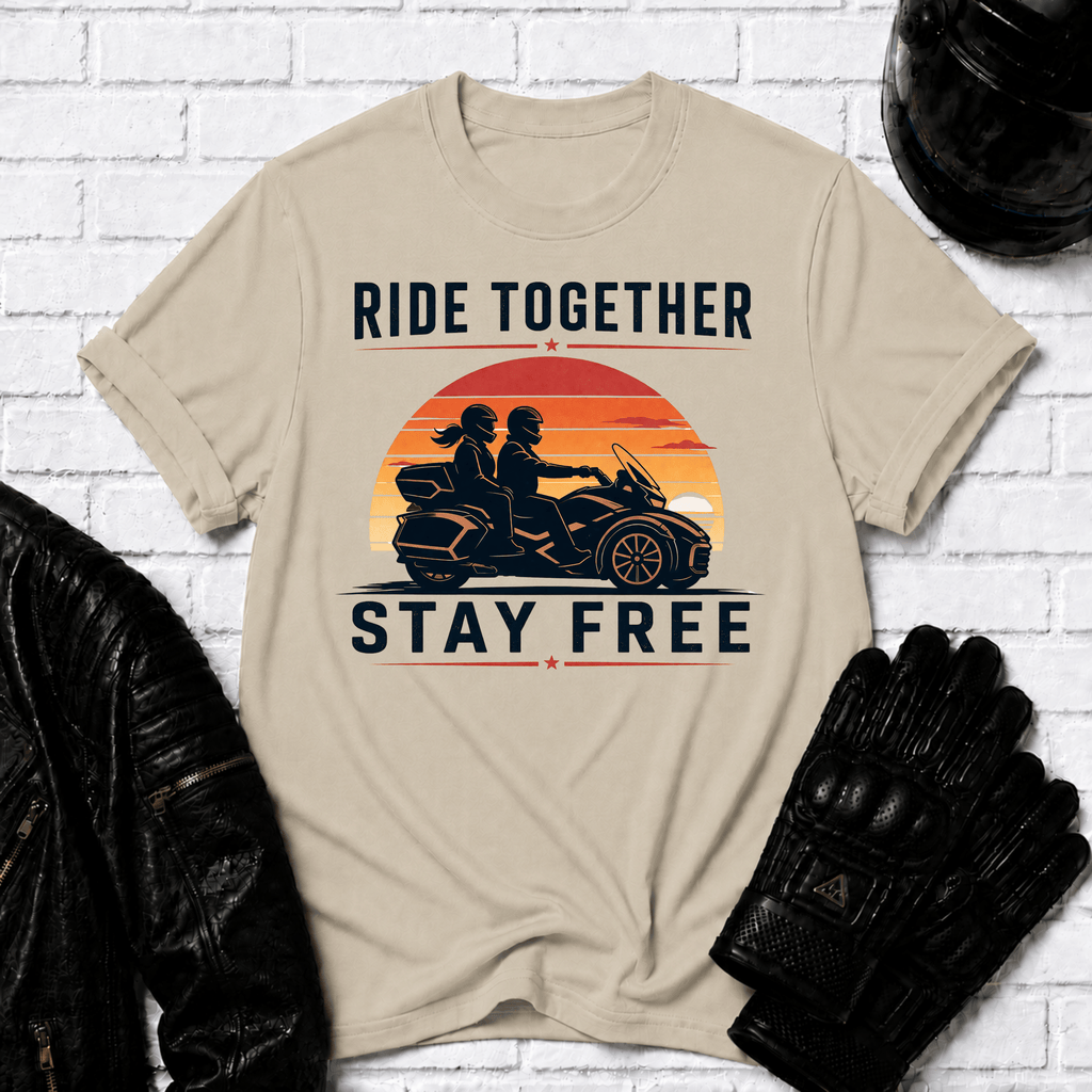 Ride Together Stay Together Sunset T-Shirt
