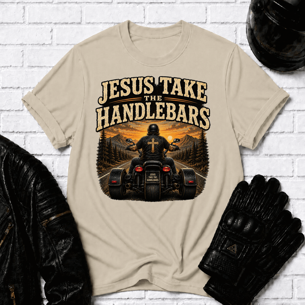 Jesus Take The Handlebars T-Shirt